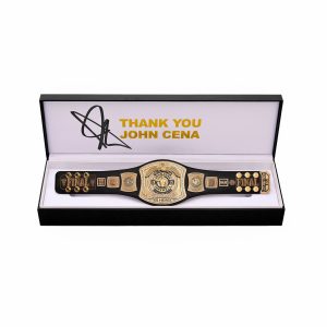 John Cena WWE Autographed Thank You Cena Mini Title In Gift Box – Limited Edition of 200 John Cena WWE Autographed Thank You Cena Mini Title In Gift Box - Limited Edition of 200