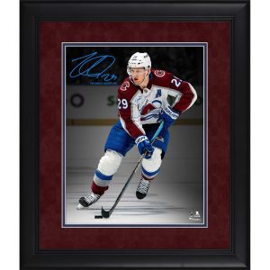 Nathan MacKinnon Colorado Avalanche Facsimile Signature Framed 11" x 14" Spotlight Photograph