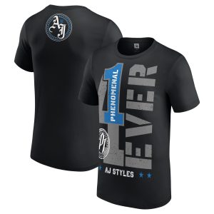 AJ Styles Thank You Phenomenal 4 Ever T-Shirt - Black - Mens