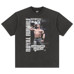 Men’s Black John Cena Royal Rumble 2008 Boxy T-Shirt Men's Black John Cena Royal Rumble 2008 Boxy T-Shirt