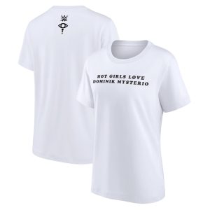 WWE Liv Morgan Hot Girls Love Dominik Mysterio Graphic T-Shirt - White - Womens