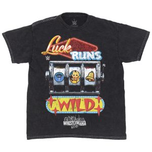 Men's Ripple Junction Black Liv Morgan WrestleMania 42 Luck Runs Wild T-Shirt