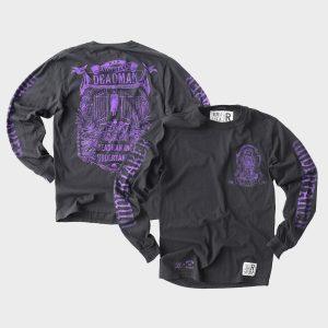 Men’s Roots of Fight Charcoal The Undertaker Deadman Long Sleeve T-Shirt Men's Roots of Fight Charcoal The Undertaker Deadman Long Sleeve T-Shirt