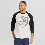 Men's Darius Rucker Collection by Fanatics White/Black Brock Lesnar 3/4 Sleeve Raglan T-Shirt
