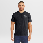 Men's Darius Rucker Collection by Fanatics Black Roman Reigns Washed Henley T-Shirt