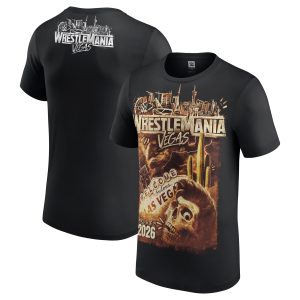 Men's Black WrestleMania 42 Wasteland T-Shirt