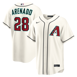Arizona Diamondbacks Nike MLB Replica Home Jersey - White - Nolan Arenado - Mens
