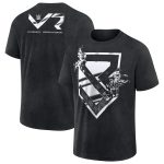 Men's Black Seth Rollins Flames T-Shirt