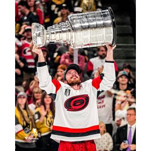 Andrei Svechnikov Carolina Hurricanes Unsigned 2026 Stanley Cup Champions Raising Cup Photograph