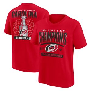 Carolina Hurricanes Stanley Cup Champs Signature Roster T-Shirt - Youth