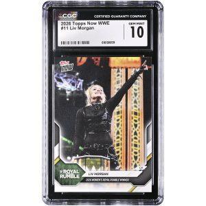 Liv Morgan WWE 2026 Topps Now WWE '26 Women's Royal Rumble Winner #11 CGC Authenticated 10 Card