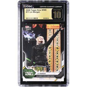 Liv Morgan WWE 2026 Topps Now WWE '26 Women's Royal Rumble Winner #11 CGC Authenticated PRISTINE 10 Card