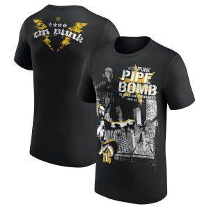 CM Punk Pipe Bomb Speech 15 Year Anniversary T-Shirt – Black – Mens CM Punk Pipe Bomb Speech 15 Year Anniversary T-Shirt - Black - Mens