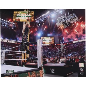 Liv Morgan WWE Autographed 16" x 20" 2026 Royal Rumble Celebration Photograph