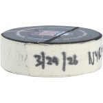 Adam Fox New York Rangers Game-Used Goal Puck from March 29