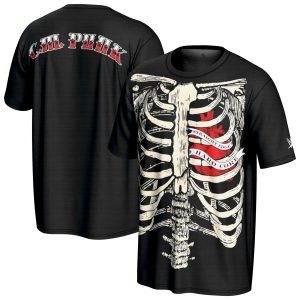 CM Punk Ribcage T-Shirt - Black