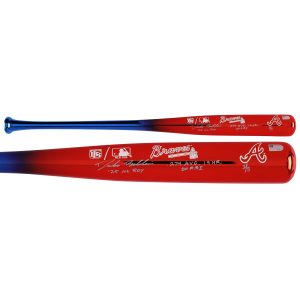Drake Baldwin Atlanta Braves Autographed Big Time Bats Chrome Bat with Multiple Inscriptions - Limited Edition of 5