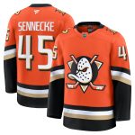 Anaheim Ducks Fanatics Home Premium Jersey - Orange - Beckett Sennecke - Mens
