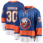 New York Islanders Fanatics Home Breakaway Jersey - Royal - Ilya Sorokin - Mens