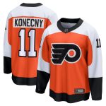 Philadelphia Flyers Fanatics Replica Home Breakaway Jersey - Orange - Travis Konecny - Mens