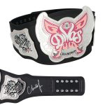 Charlotte Flair WWE Autographed WWE Divas Championship Retro Replica Title Belt