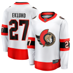 Ottawa Senators Fanatics Away Breakaway Jersey - White - William Eklund - Mens