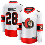 Ottawa Senators Fanatics Away Breakaway Jersey - White - Claude Giroux - Mens