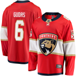 Florida Panthers Fanatics Home Breakaway Jersey - Red - Radko Gudas - Mens