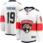 Florida Panthers Fanatics Away Breakaway Jersey - White - Matthew Tkachuk - Mens