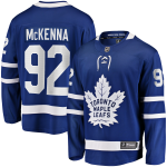 Toronto Maple Leafs Fanatics Home Breakaway Jersey - Blue - Gavin McKenna - Mens