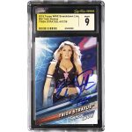 Trish Stratus WWE Autographed 2019 Topps Smackdown Live #89 CGC Fanatics Witnessed Authenticated MINT 9 Card