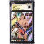 Gunther WWE Autographed 2023 Panini Select Sensations Flash #17 CGC Fanatics Witnessed Authenticated 10/10 Card