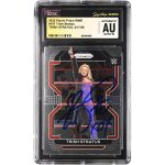 Trish Stratus WWE Autographed 2022 Panini Prizm #197 CGC Fanatics Witnessed Authenticated AUTO 10 Card
