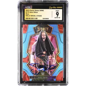 Solo Sikoa WWE Autographed 2023 Panini Select Blue #175 #/199 CGC Fanatics Witnessed Authenticated 9/10 Card Solo Sikoa WWE Autographed 2023 Panini Select Blue #175 #/199 CGC Fanatics Witnessed Authenticated 9/10 Card