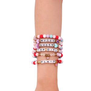 WWE Charlotte Flair Beaded Braclet Set