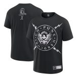 Men's Black CM Punk Straight Edge Society Retro T-Shirt