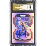 Rhea Ripley WWE Autographed 2022 Panini Prizm Silver #136 CGC Fanatics Witnessed Authenticated 9/10 Card
