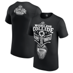 Men's Black CM Punk Worlds Collide Chicago Punk Mask T-Shirt