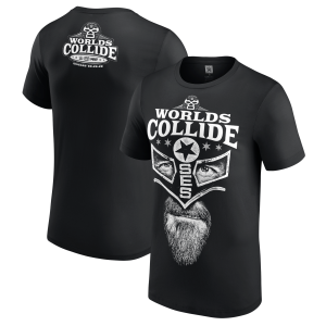 Men's Black CM Punk Worlds Collide Chicago Punk Mask T-Shirt