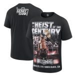 Men's Black Seth Rollins Money In The Bank Nostalgia Heist of the Century Elevated Boxy T-Shirt