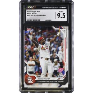 Jordan Walker St. Louis Cardinals 2026 Topps Now Short Prints #451-SP CGC Authenticated MINT+ 9.5 Card