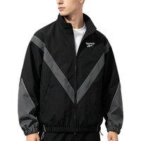 2025 Reebok New Men’s Fall Jacket with Reflective Patch Stand Collar, Windproof Sporty Casual Jacket for Autumn and Spring 2025 Reebok New Men's Fall Jacket with Reflective Patch Stand Collar
