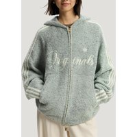 Adidas genuine clover men's and women's New Year's knitted suede jacket KT0717