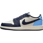 Nike Air Jordan 1 Obsidian Sneakers Casual Sports Shoes Cushioning Retro Basketball Shoes Unisex Black White Blue CZ0790-400