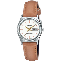  CASIO LTP-V006L Women’s Analog Watch, Leather Strap, Day & Date Display, 30M Water Resistant, Casual Business Wrist Watch CASIO LTP-V006L Women's Analog Watch