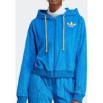 Adidas Originals Trefoil Women's Hooded Leisure Fleece Zip-Up Sweatshirt IB2046