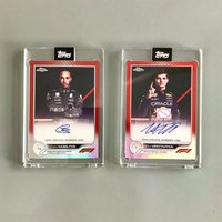 2022 Topps F1 Racing Car Hamilton Verstappen 5-edition Red Fold Replica Homemade Card Stamp Collection Card 2022 Topps F1 Racing Car Hamilton Verstappen 5-edition Red Fold Replica Homemade Card Stamp Collection Card