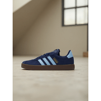 Adidas JP7537 Navy Gold Leather Low Top Comfort Midsole Vulcanized Rubber Outsole Retro Casual Skate Sneakers