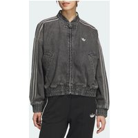 Adidas Official Genuine Three Stripes Women's New Chinese Style Denim Loose Jacket JY8274
