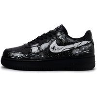 Nike Air Force 1 Night Legend Black Pu Low top Skateboard Shoes Unisex Absolute Black
